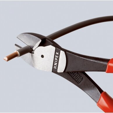 Šoninio kirpimo jėgos replės (ergo. rankena) 200mm KNIPEX 3 Šoninio kirpimo jėgos replės (ergo. rankena) 200mm KNIPEX 3
