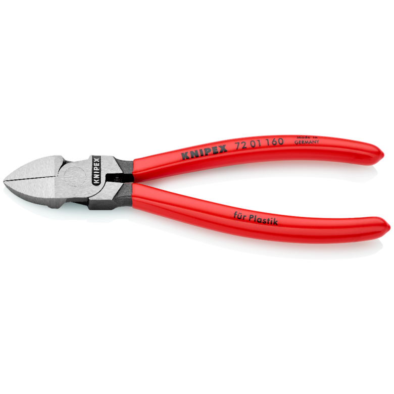 Šoninio kirpimo replės plastikui 160mm KNIPEX 2 Šoninio kirpimo replės plastikui 160mm KNIPEX 2