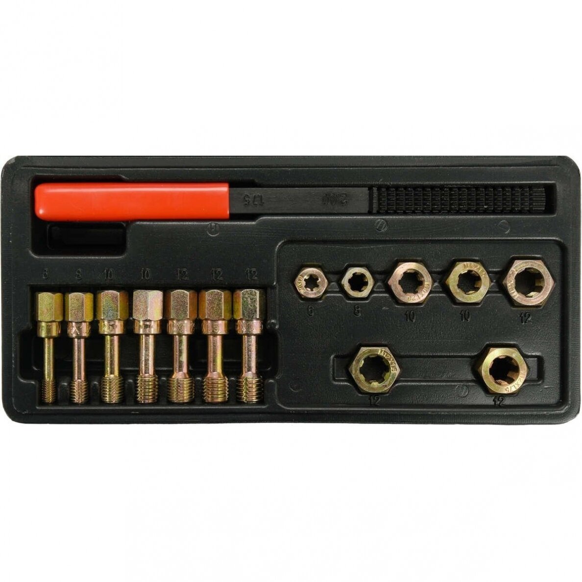 Sriegių taisymo rinkinys M6-M12 1 Sriegių taisymo rinkinys M6-M12 1