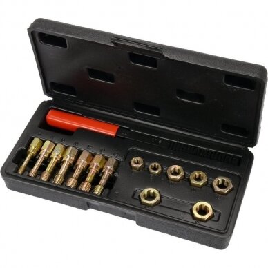 Sriegių taisymo rinkinys M6-M12 Sriegių taisymo rinkinys M6-M12