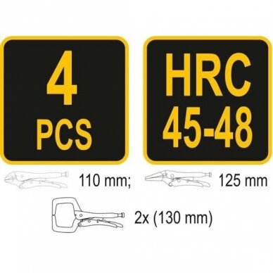 Suspaudimo mini replių rinkinys (4vnt) 2 Suspaudimo mini replių rinkinys (4vnt) 2