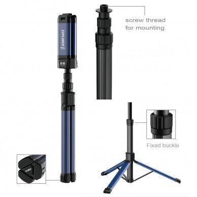 Šviestuvas COB (18W) su trikoju (įkraunamas) 1 Šviestuvas COB (18W) su trikoju (įkraunamas) 1