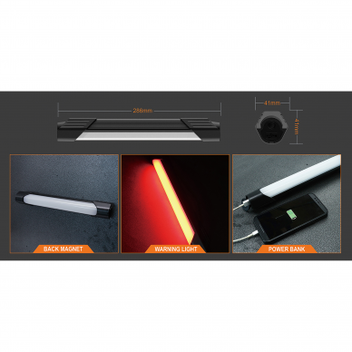 Šviestuvas darbui COB+LED (įkraunamas) 3 Šviestuvas darbui COB+LED (įkraunamas) 3