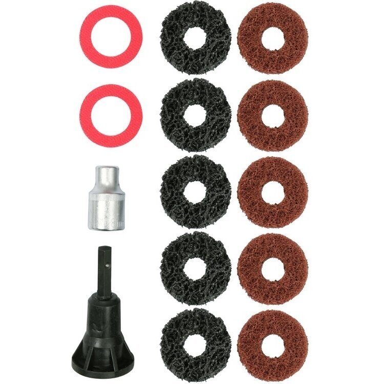 Šveitimo diskelių rinkinys (14vnt) su koteliu 1/2" Šveitimo diskelių rinkinys (14vnt) su koteliu 1/2"
