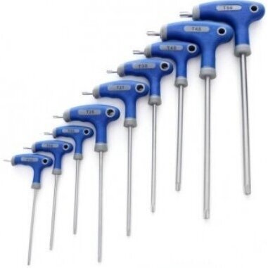 T tipo raktų rinkinys 9vnt. (torx) T-10-T-50 T tipo raktų rinkinys 9vnt. (torx) T-10-T-50