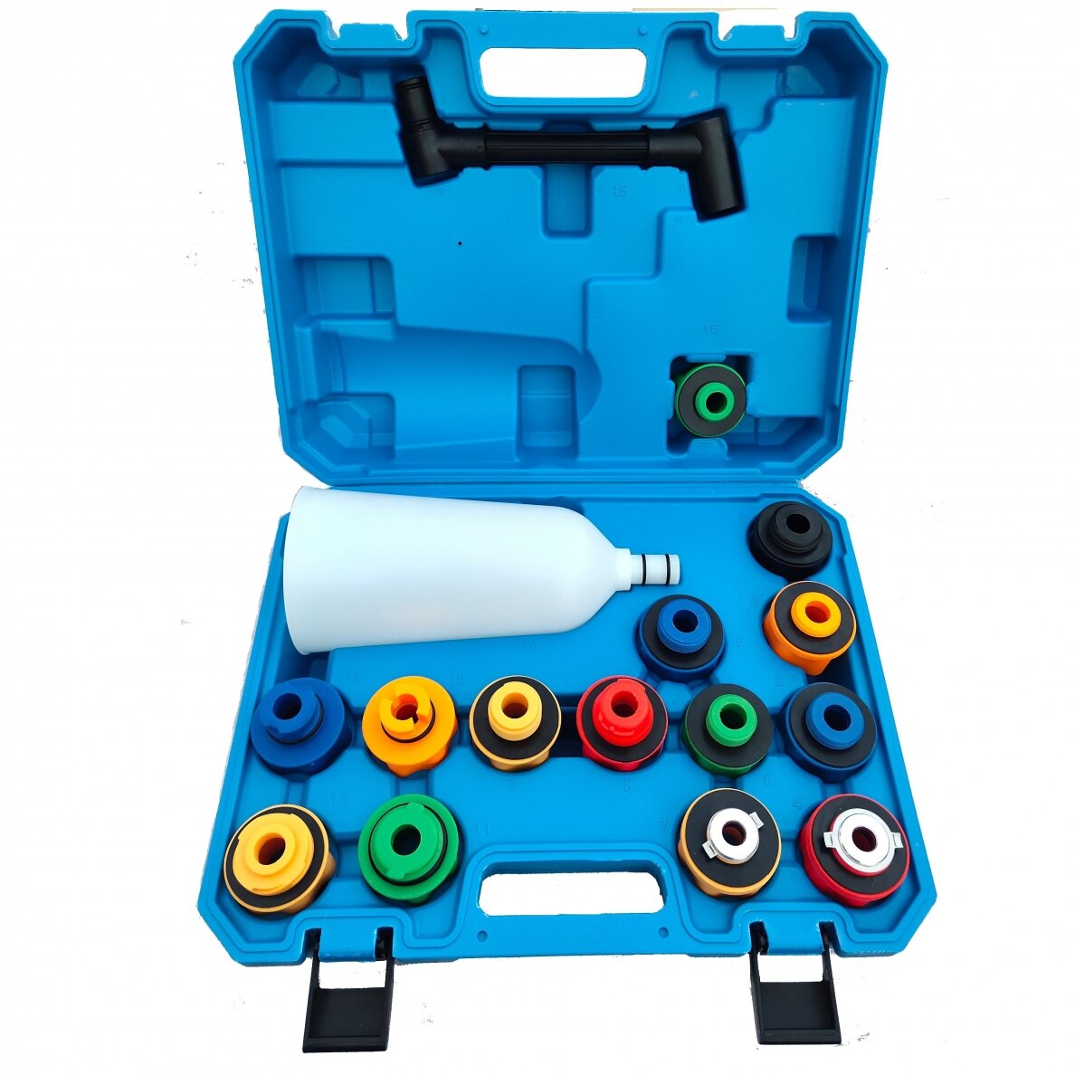 Tepalo piltuvas su adapteriais rinkinys (15vnt.)(plastikinis) Tepalo piltuvas su adapteriais rinkinys (15vnt.)(plastikinis)