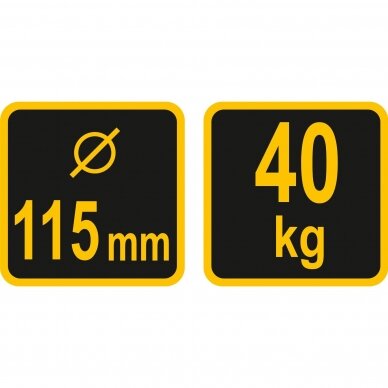 Vakuuminis stiklo laikiklis 1x115mm 3