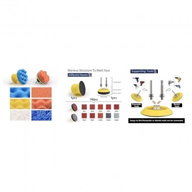 Valymo-poliravimo rinkinys 75mm 54vnt. 2 Valymo-poliravimo rinkinys 75mm 54vnt. 2