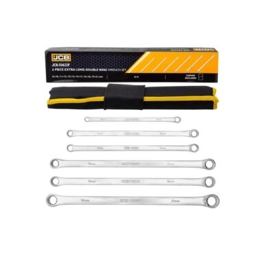 Veržliarakčių žiediniais prailgintais galais rinkinys (6vnt) (8-21mm)
