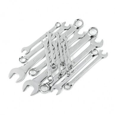 Veržliarakčių kombinuotų rinkinys 14vnt. (10-32mm) 1 Veržliarakčių kombinuotų rinkinys 14vnt. (10-32mm) 1