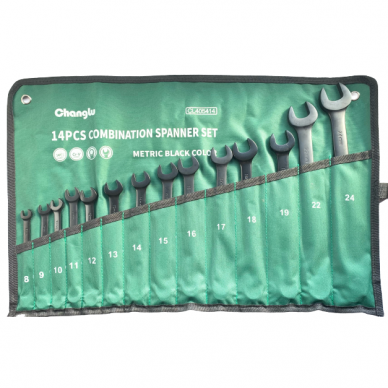 Veržliarakčių kombinuotų rinkinys (14vnt)(8-24mm) Veržliarakčių kombinuotų rinkinys (14vnt)(8-24mm)