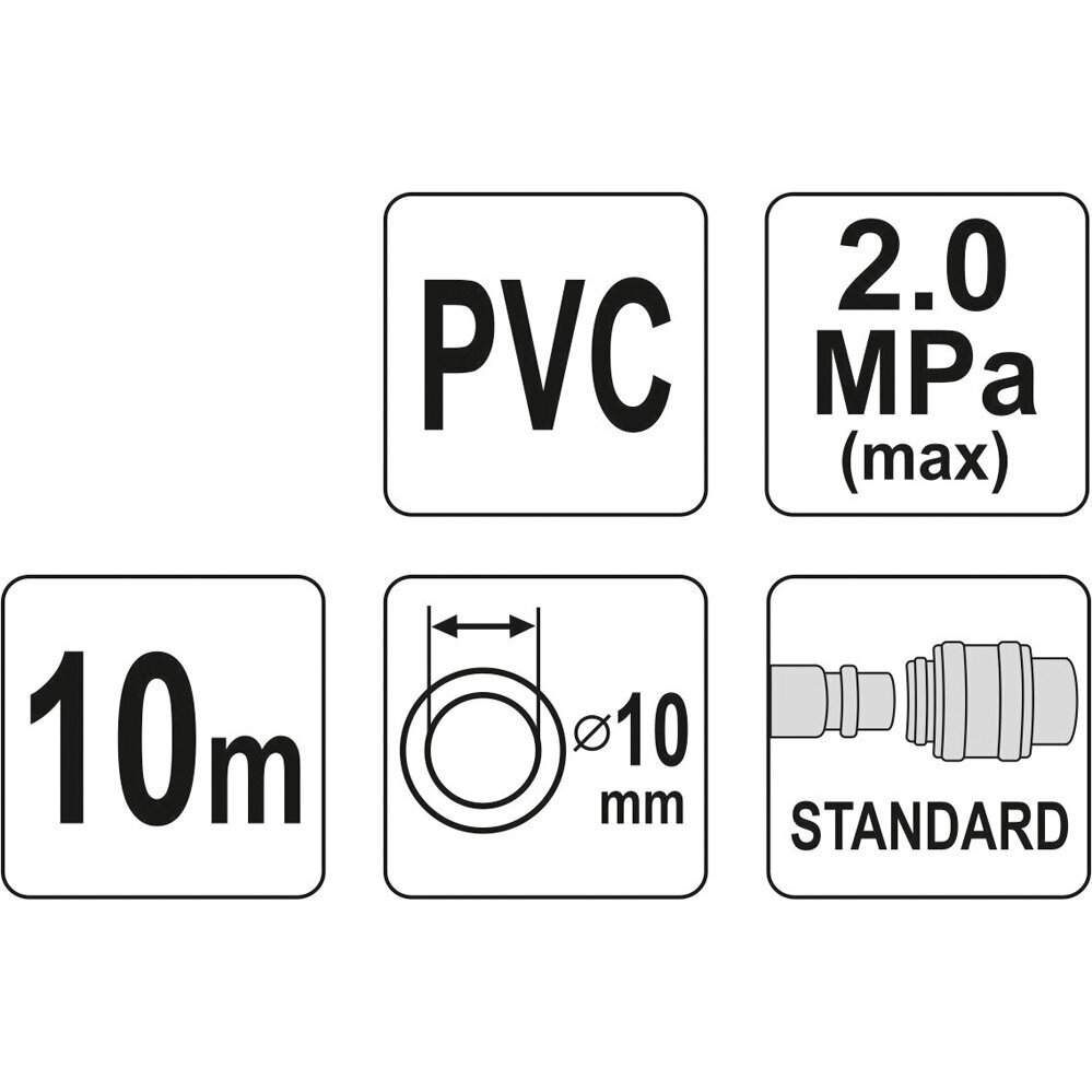 Žarna su jungtimis PVC (Ø10x14mm), 10m 1 Žarna su jungtimis PVC (Ø10x14mm), 10m 1